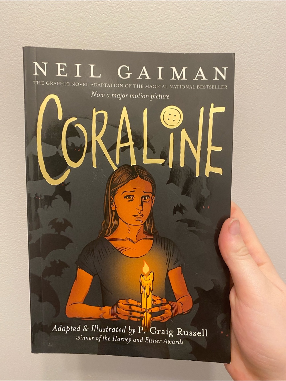 Coraline graphic novel by Neil Gaiman